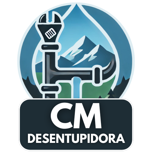 Logotipo CM Desentupidora - Desentupidora com atendimento 24 horas.